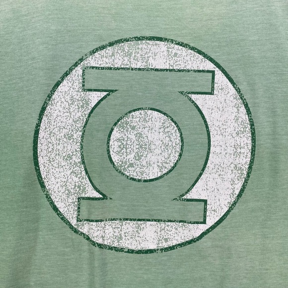 Green Lantern DC Comics Men Extra Large Short Sleeve Big Graphic Crew Neck Green - Picture 6 of 8